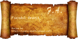 Fucskó Anett névjegykártya