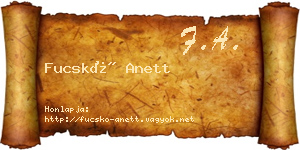 Fucskó Anett névjegykártya
